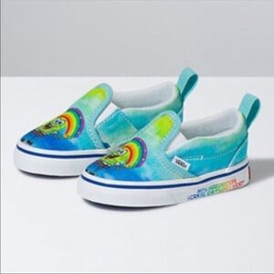 Vans x SpongeBob Slip On V Imaginaaation Sneakers Size 4 Toddler‎